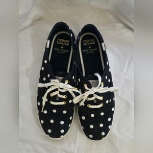 Keds x Kate Spade Black Polka Dot Sneakers 8.5